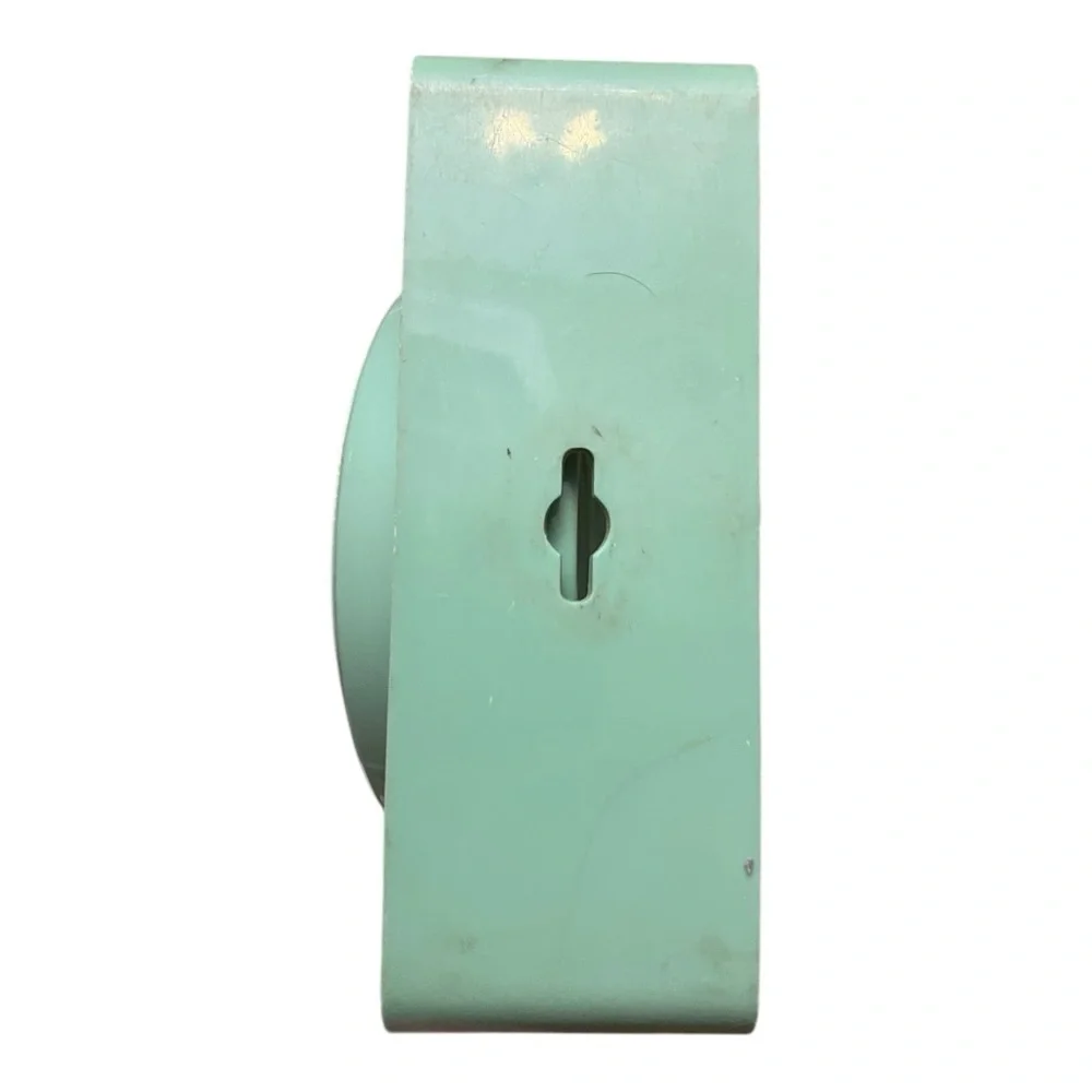 Vintage MCM Molded Mint Green Double Sided Mirror Hard Plastic Vanity 60s
